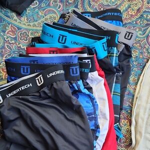 11 Men’s Performance Boxer Briefs – Black, Blue, Red, White, Gray